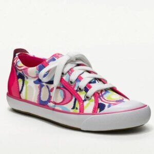 Coach Barrett Poppy Ikat low-top sneakers Sz 7.5